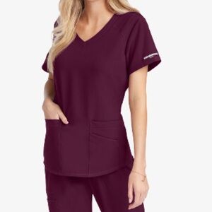 NEW Skechers by Barco Breeze Women's 3-Pocket STRETCH V-Neck Scrub Top - 2XL